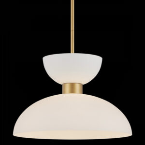 Currey Zevio White Pendant 9000 1094