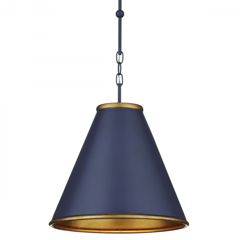 Currey Pierrepont Small Blue Pendant 9000 1102