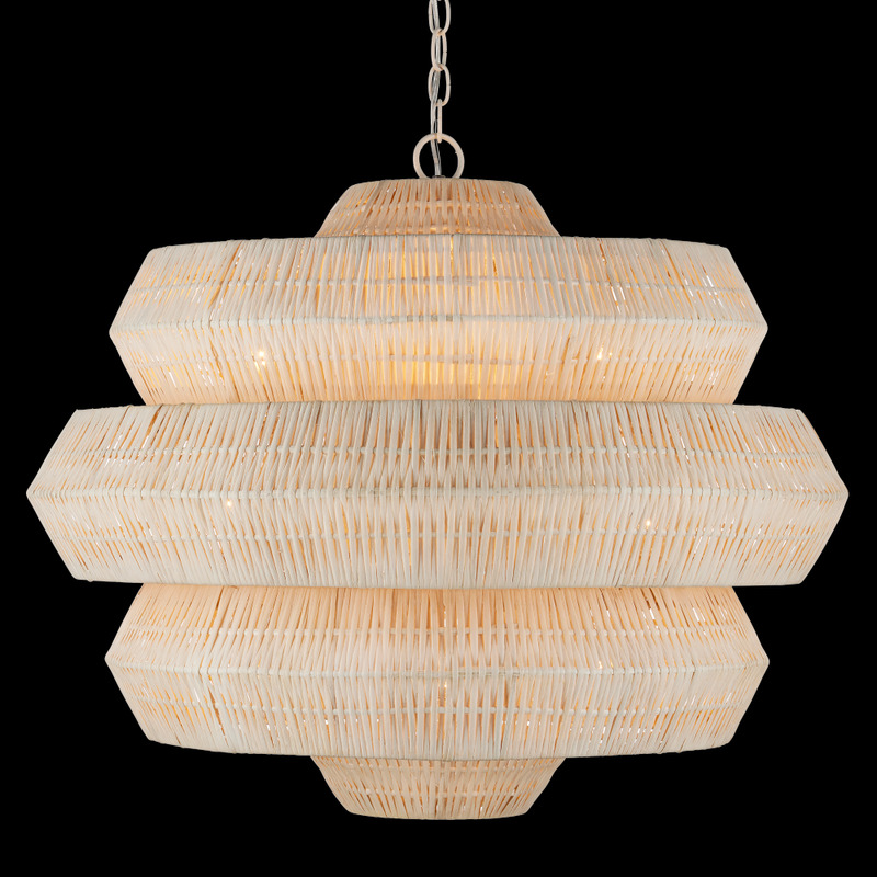 Currey Antibes Medium White Chandelier 9000 1134