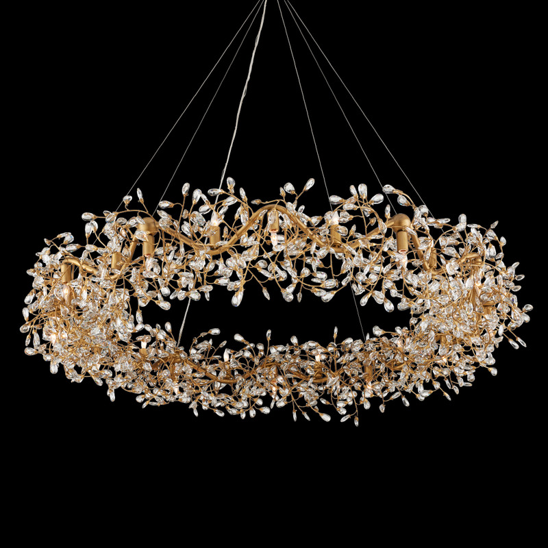 Currey Crystal Bud Grande Ring Chandelier 9000 1136