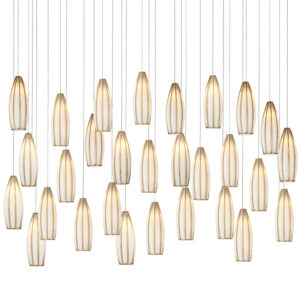 Currey Parish 30 Light Rectangular Multi Drop Pendant 9000 1190