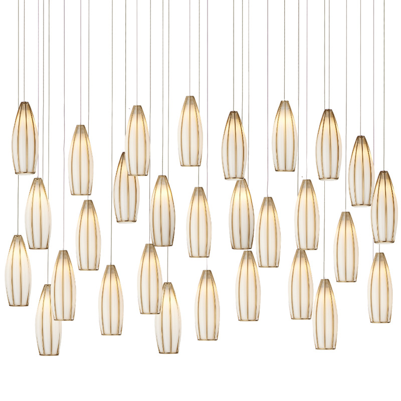Currey Parish 30 Light Rectangular Multi Drop Pendant 9000 1190