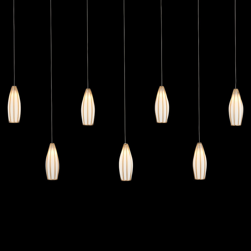 Currey Parish 7 Light Rectangular Multi Drop Pendant 9000 1192