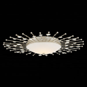 Currey Planisphere Silver Flush Mount 9999 0068