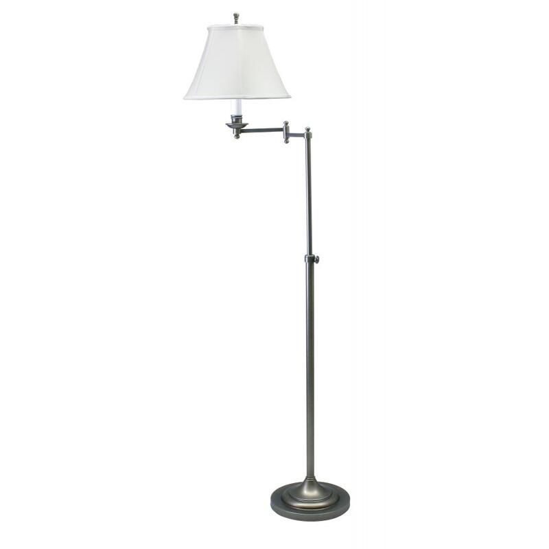House of Troy Club Adjustable Swing Arm Floor Lamp CL200 AS