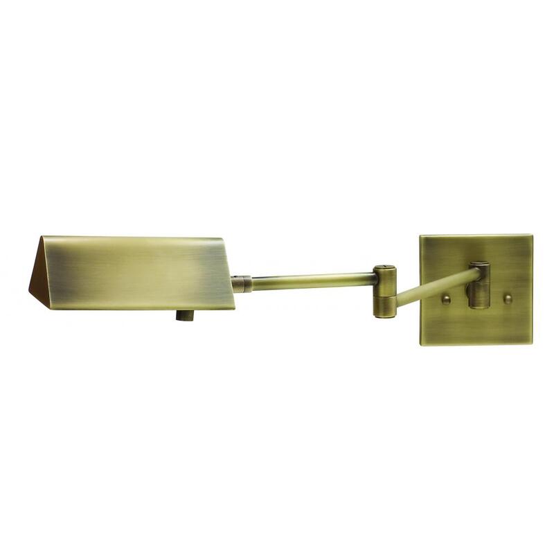 House of Troy Pinnacle Halogen Swing Arm Wall Lamp PIN475 AB