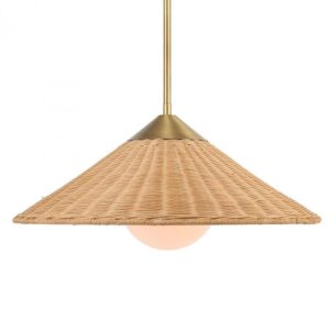 Uttermost Phuvinh 1 Light Rattan Shade Pendant 21590