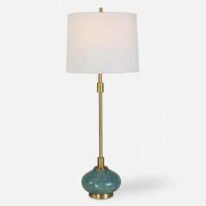 Uttermost Kaimana Aged Blue Buffet Lamp 30241 1