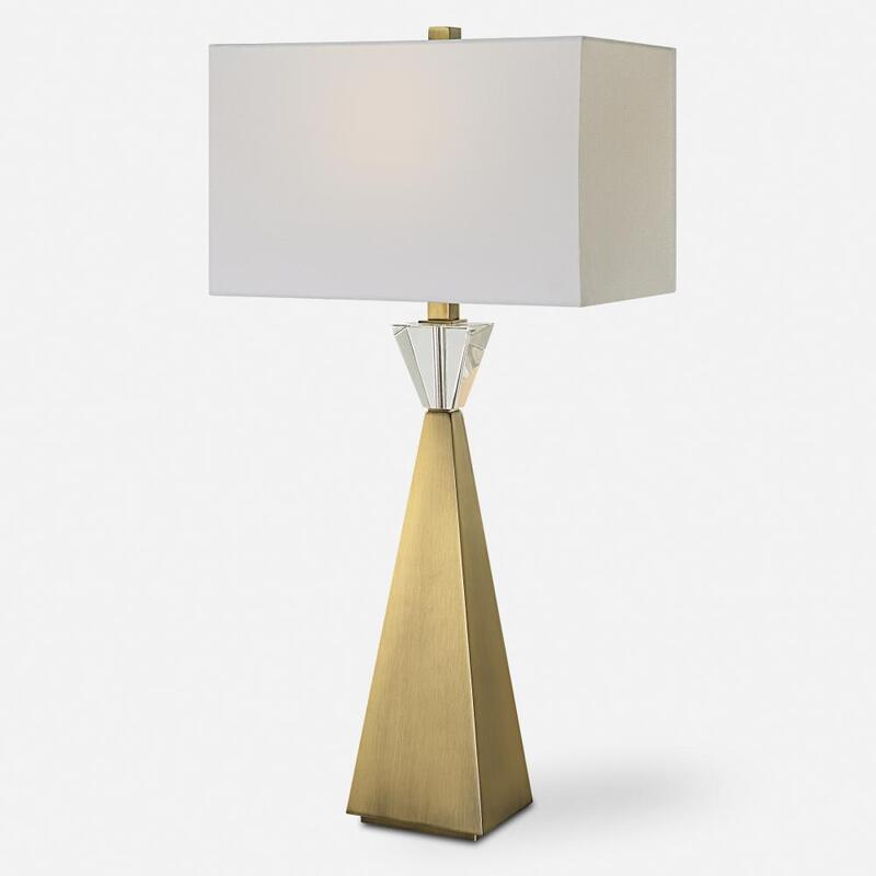 Uttermost Arete Modern Brass Table Lamp 30244