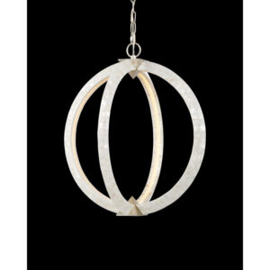 Currey Arietta White Orb Chandelier 9000 1229