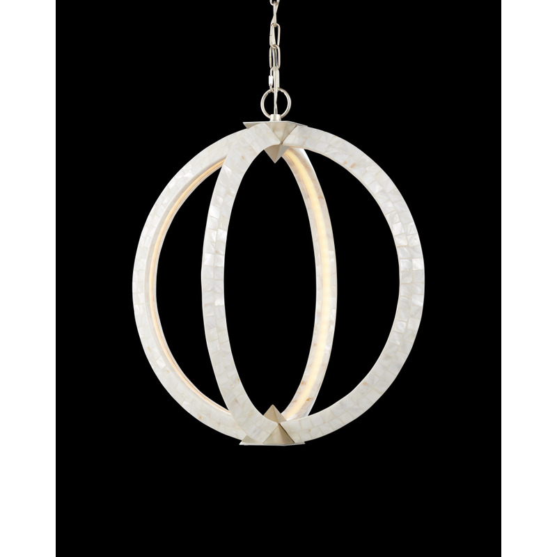 Currey Arietta White Orb Chandelier 9000 1229
