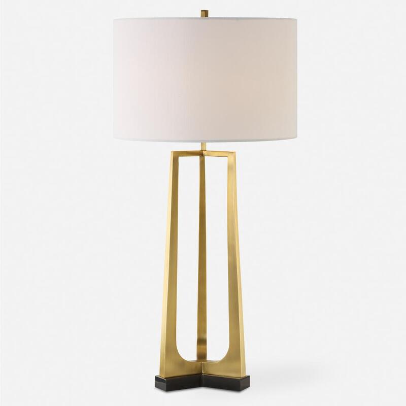 Uttermost Crossroads Brass Table Lamp 30345