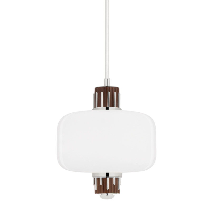 1 LIGHT PENDANT W/ LIGHT WALNUT ACCENT 3817 PN
