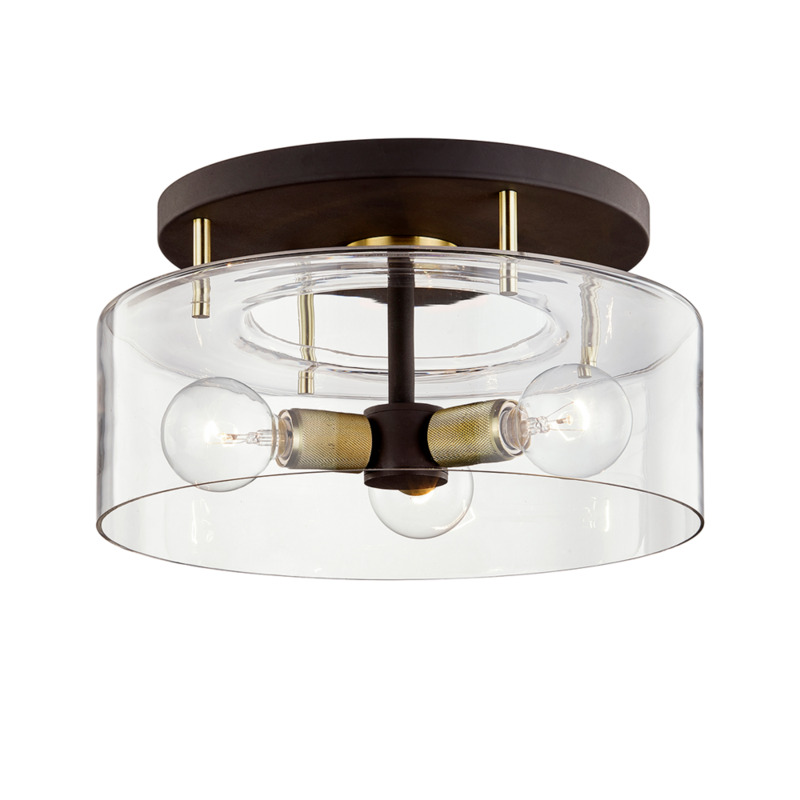 Troy Bergamot Station Semi Flush C7542 BRZ BBA