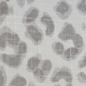 Retro Drum Hardback Lampshade - Gray Cheetah Print