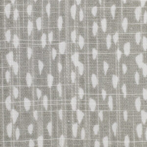 Retro Drum Hardback Lampshade - Gray and White Abstract Canvas