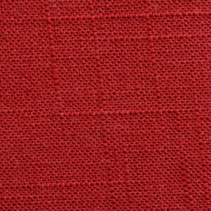Retro Drum Hardback Lampshade - Red Open Weave Linen