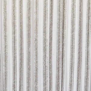 Cone Hardback Lampshade - Slate Striped Ticking Mushroom Pleat