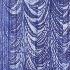 Cone Hardback Lampshade - Blue Draped Mushroom Pleat