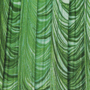 Cone Hardback Lampshade - Green Draped Mushroom Pleat