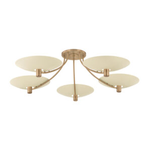 Troy Wolfe Semi Flush Mount C1160 PBR SSD