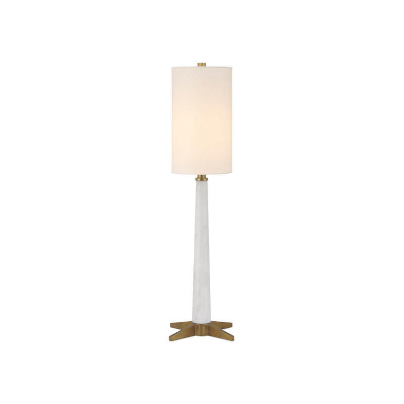 Currey Munroe White Table Lamp 6000 1016