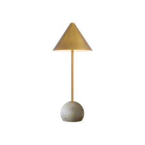 Currey Journey Natural & Brass Cordless Table Lamp 6700 0014