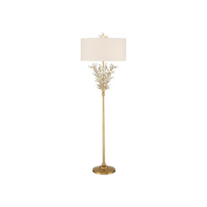 Currey Forget Me Not Gold Floor Lamp 8000 0168