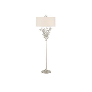 Currey Forget Me Not Silver Floor Lamp 8000 0169