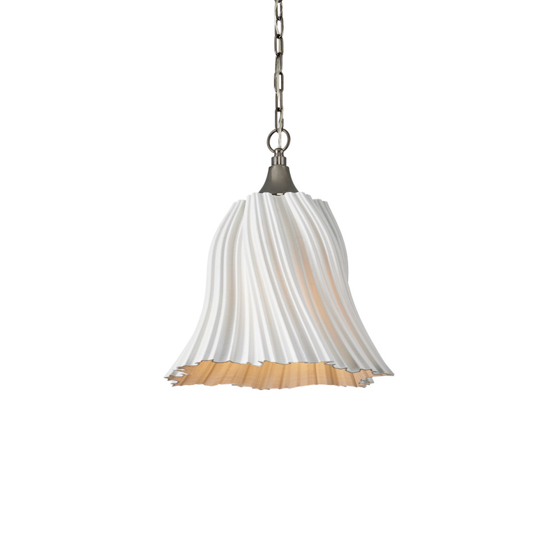 Currey Twirl White Pendant 9000 1282