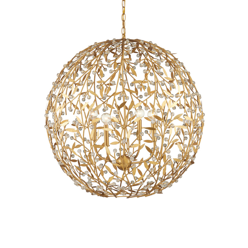 Currey Secret Garden Gold Orb Chandelier 9000 1289