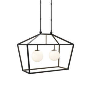 Currey Denison Rectangular Black Outdoor Lantern 9500 0023