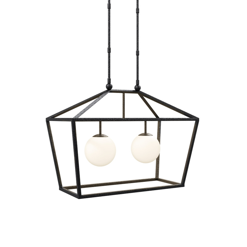 Currey Denison Rectangular Black Outdoor Lantern 9500 0023