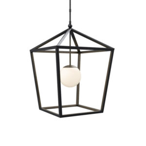 Currey Denison Large Black Outdoor Lantern 9500 0024