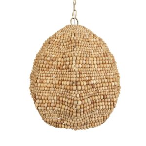 Uttermost Kauri 1 Light Wooden Bead Pendant 21612