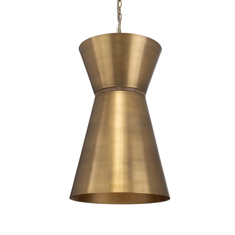 Uttermost Crocker Brass 1 Light Mini Pendant 21617