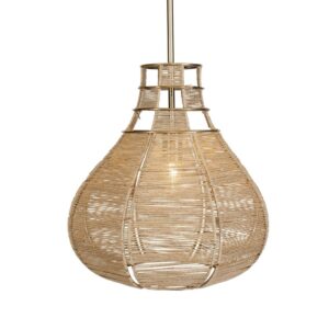 Uttermost Hestia 1 Light Natural Rope Pendant 21626