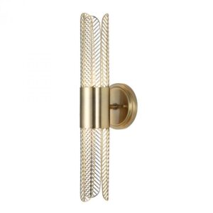 Uttermost Cret 2 Light LED Brass Sconce 22587