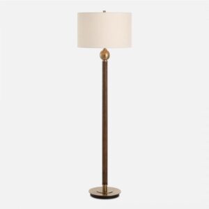 Uttermost Keros Dark Oak Floor Lamp 30448