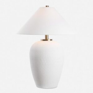 Uttermost Merriton Matt White Table Lamp 30451