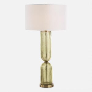 Uttermost Mirah Olive Glass Table Lamp 30471