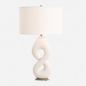 Uttermost Meridian Ivory Stone Table Lamp 30483