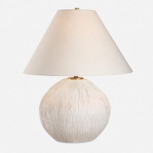 Uttermost Meryl Aged White Table Lamp 30490