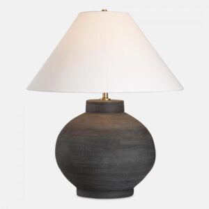 Uttermost Tramore Rustic Charcoal Table Lamp 30491