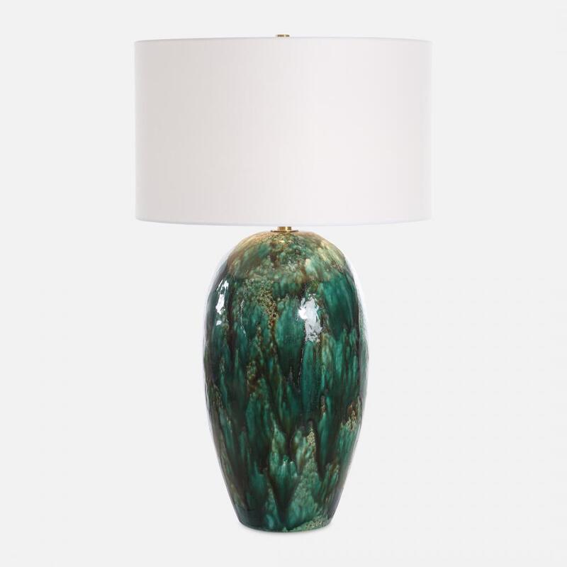 Uttermost Ceralene Green Table Lamp 30494