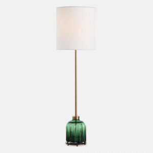 Uttermost Lois Green Glass Buffet Lamp 30504 1