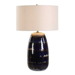 Uttermost Orleans Blue Glaze Table Lamp 30549