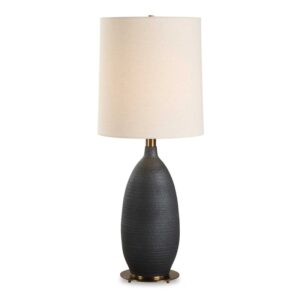 Uttermost Bower Matt Black Table Lamp 30554 1