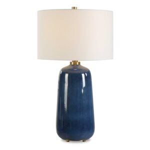 Uttermost Brae Blue Glaze Table Lamp 30566