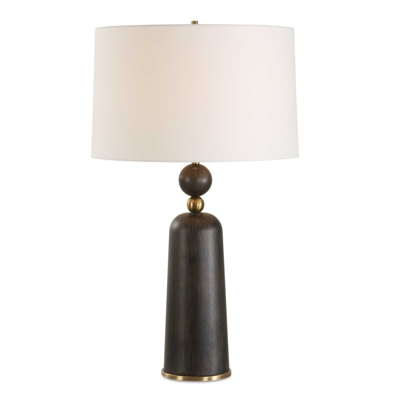 Uttermost McQuinn Dark Walnut Table Lamp 30588